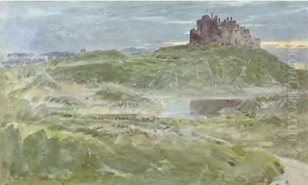 Stirling Castle Oil Painting by Albert Goodwin