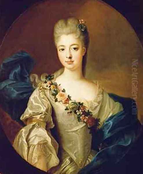 Portrait of Charlotte Aglae of Orleans Oil Painting by Pierre Gobert