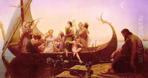 Le Soir Ou Les Illusions Perdues (Evening, or Lost Illusions) Oil Painting by Gleyre Charles