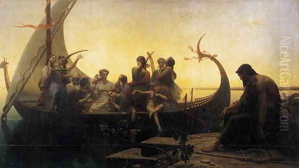 Evening or Lost Illusions 1843 Oil Painting by Gleyre Charles