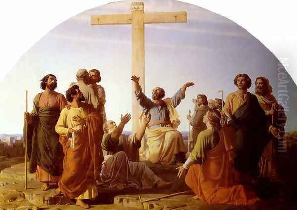 Le Départ des apôtres allant prêcher l'Évangile (The Departure of the Apostles to Preach the Gospel) Oil Painting by Gleyre Charles