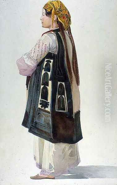 Albanian Peasant, Athens Oil Painting by Gleyre Charles
