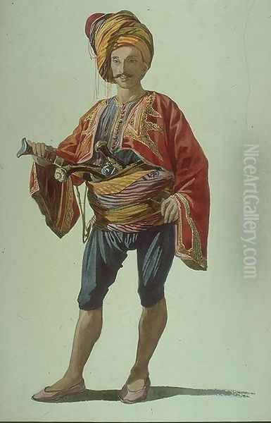 Zeibeck of Smyrna Oil Painting by Gleyre Charles