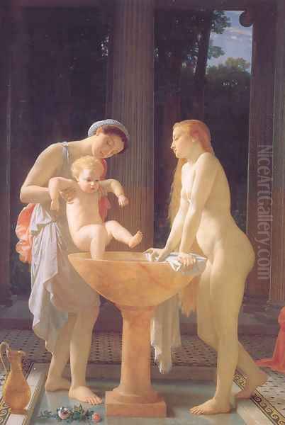 The Bath Oil Painting by Gleyre Charles