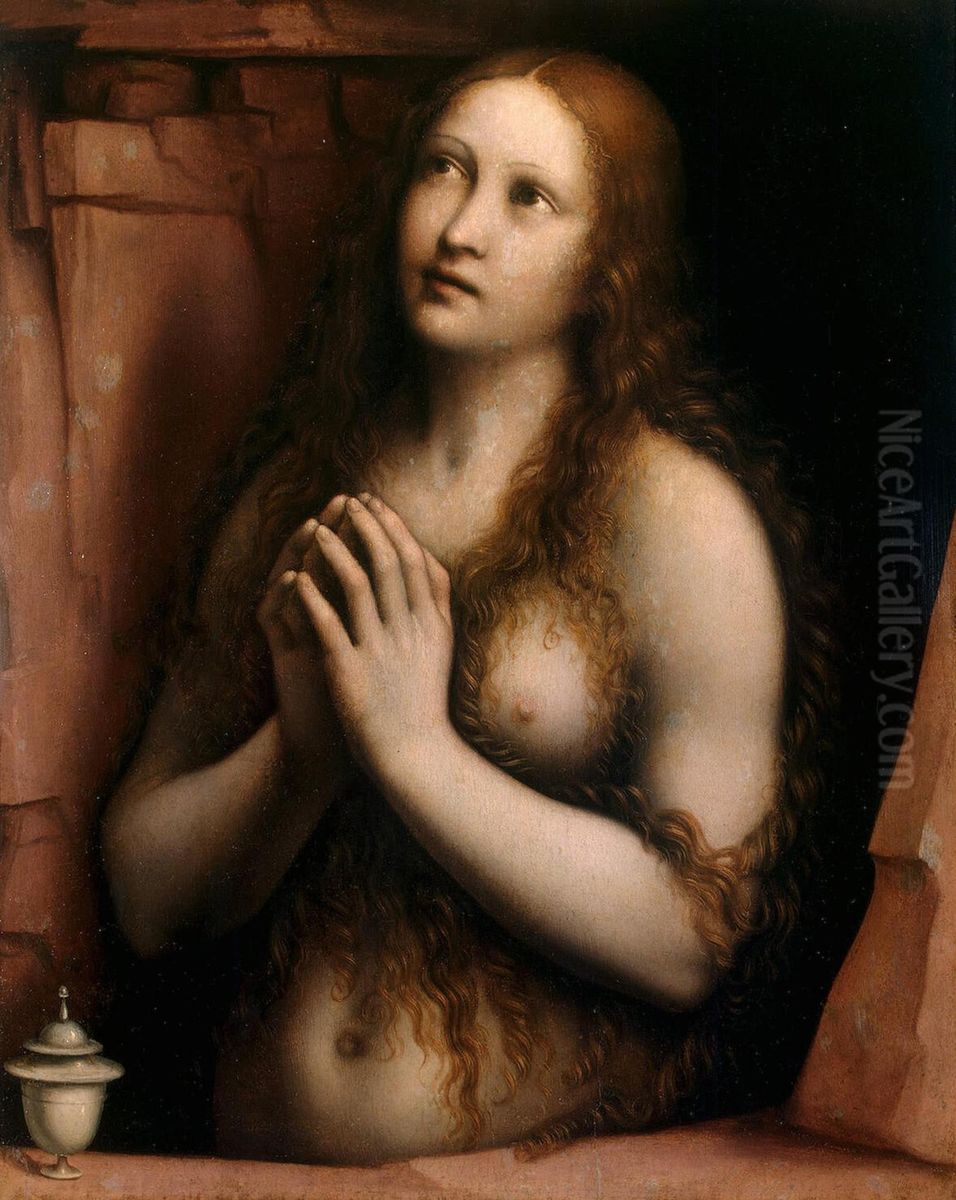 Repentant Mary Magdalene Oil Painting by Giampietrino