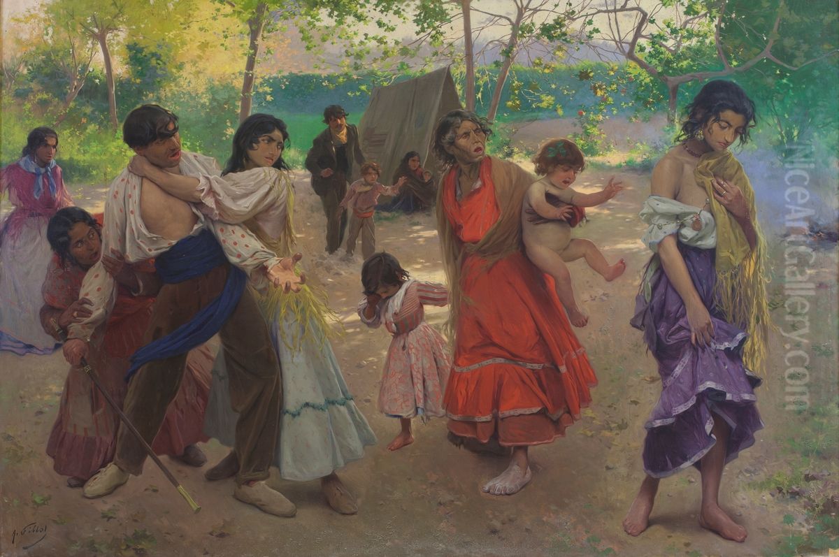 La Rebelde Oil Painting by Antonio Fillol