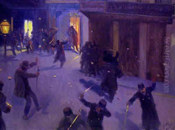 La noche de San Benito Oil Painting by Antonio Fillol