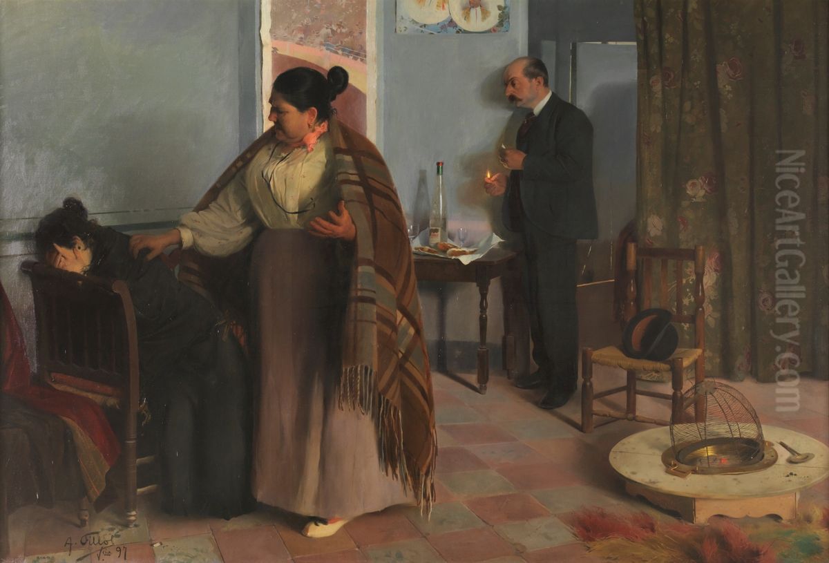 La bestia humana Oil Painting by Antonio Fillol