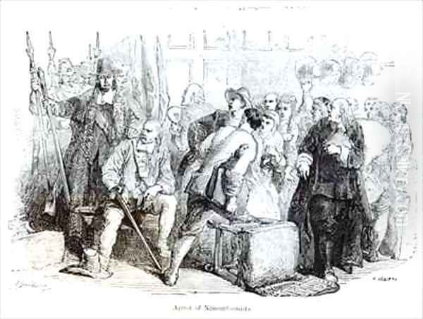 The Arrest of Nonconformists Oil Painting by Sir John Gilbert