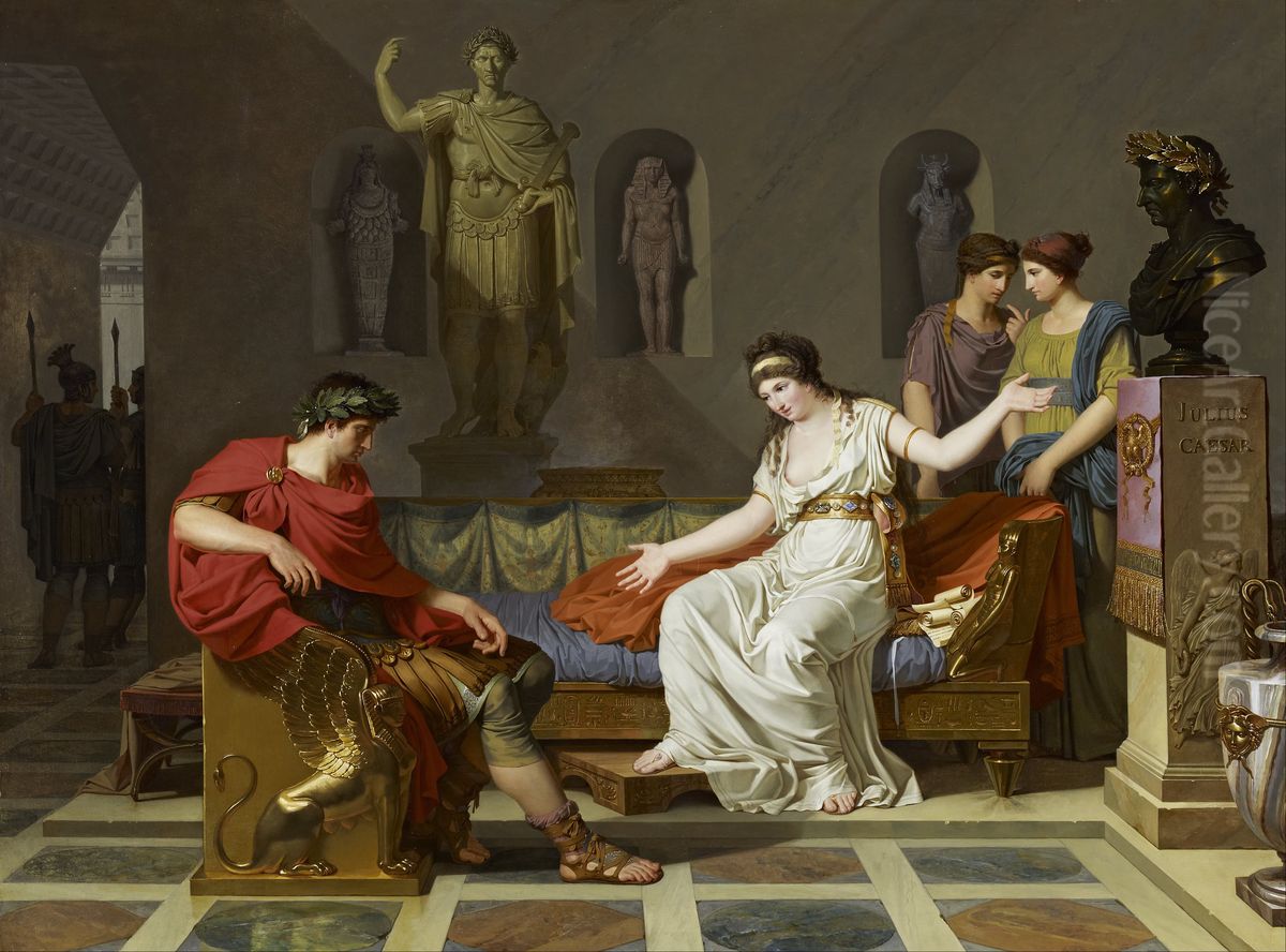 Cleopatra and Octavian Oil Painting by Louis Gauffier