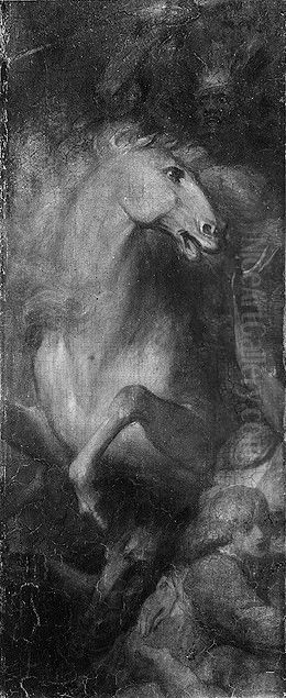 Benjamin West (fragment from a portrait) Oil Painting by James Green