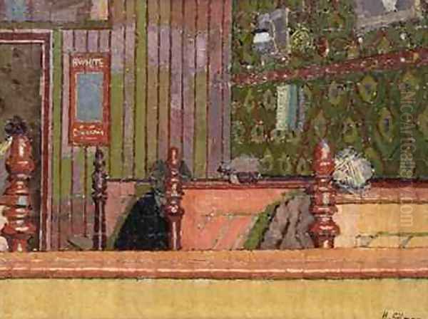 Eating House Oil Painting by Harold Gilman