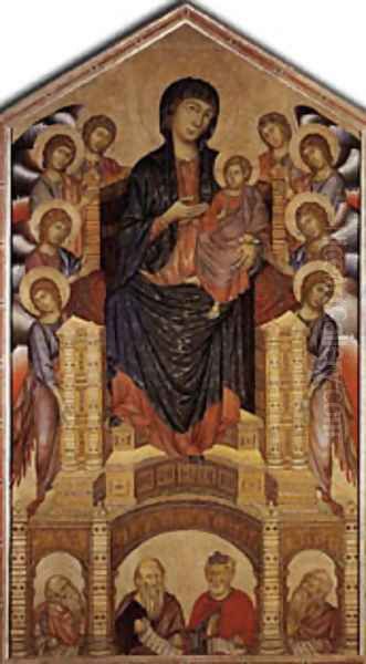 The Madonna In Majesty 1285 6 Oil Painting by (Cenni Di Peppi) Cimabue