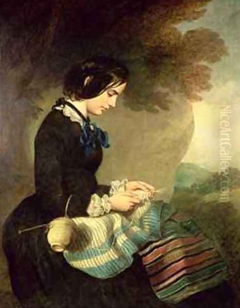 Portrait of Mary Isabella Grant Oil Painting by Sir Francis Grant