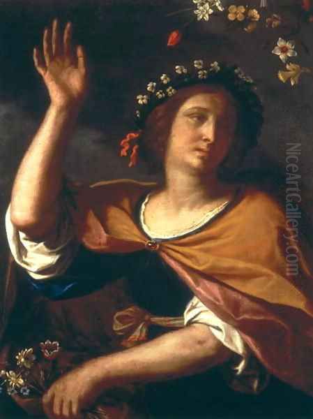 Allegory of Spring Oil Painting by Giovanni Francesco Barbieri