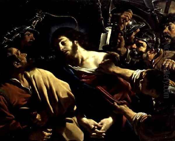The Betrayal of Christ 1621 Oil Painting by Giovanni Francesco Barbieri
