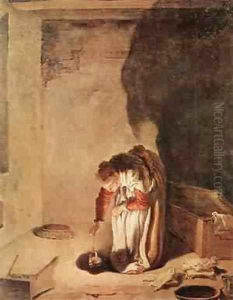 Parable Of The Lost Drachma 1618-22 Oil Painting by Giovanni Francesco Barbieri