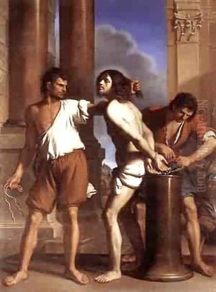 The Entombment Of Christ 1657 Oil Painting by Giovanni Francesco Barbieri