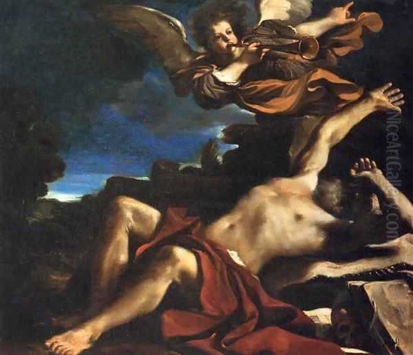 The Vision of St Jerome Oil Painting by Giovanni Francesco Barbieri
