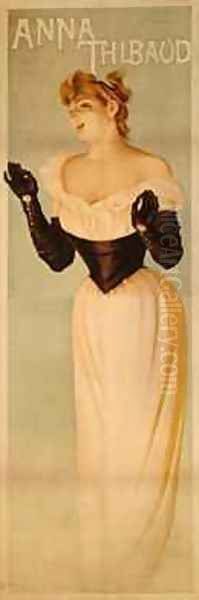 Portrait of Anna Thibaud Oil Painting by Auguste Francois Gorguet