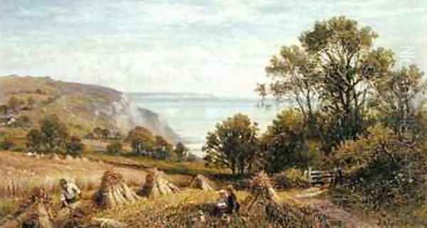 Harvesting Oil Painting by Alfred Glendening
