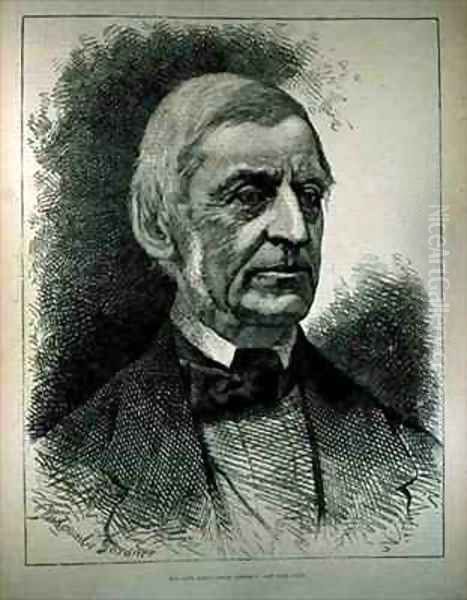 The Late Ralph Waldo Emerson 1803-82 Oil Painting by William Biscombe Gardner