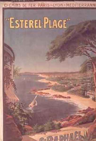 Poster advertising Esterel Plage St Raphael Oil Painting by Henri (Boulanger) Gray
