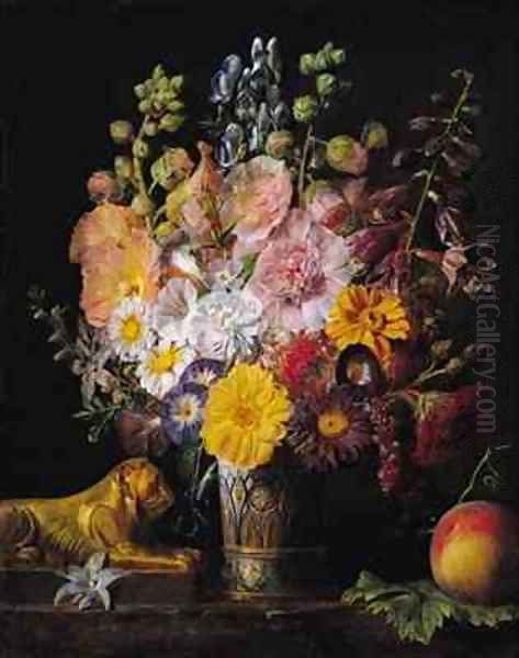 Flowers Oil Painting by Jean Francois Garneray