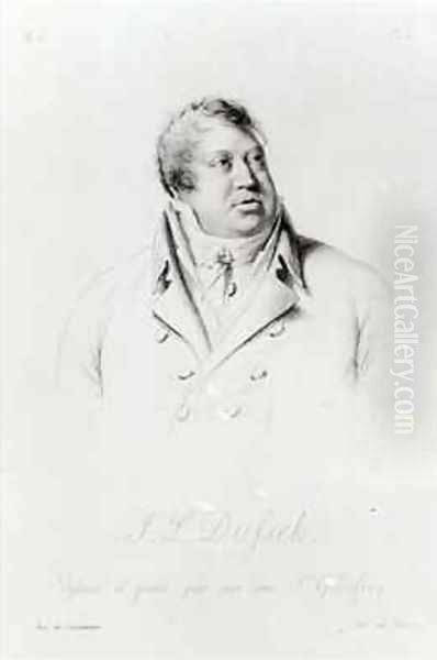 Jan Ladislav Dussek 1760-1812 Oil Painting by Godefroy