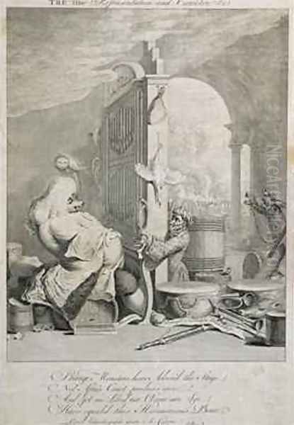 The True Representation and Character Oil Painting by Joseph Goupy