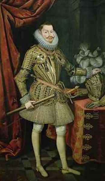 Portrait of Philip III of Spain 1578-1621 Oil Painting by Bartolome Gonzalez