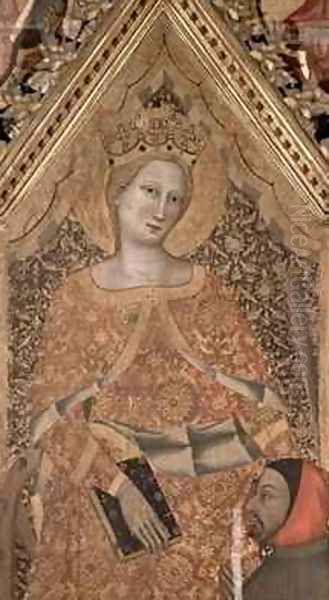 St Catherine of Alexandria Oil Painting by Niccolo del Biondo Giovanni di