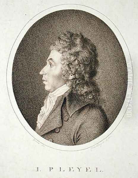 Ignaz Joseph Pleyel 1757-1831 Oil Painting by Pierre-Narcisse Guerin