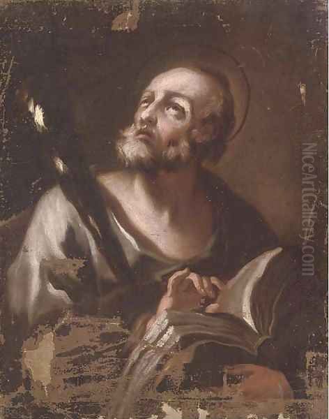 Saint Jerome in his Study Oil Painting by Luca Giordano