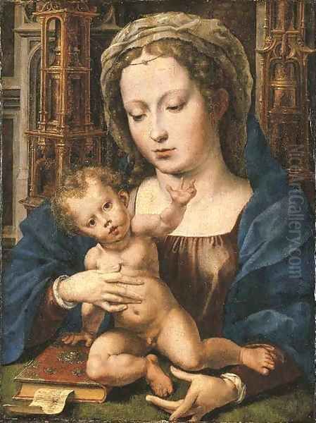 The Virgin and Child 4 Oil Painting by Jan Mabuse