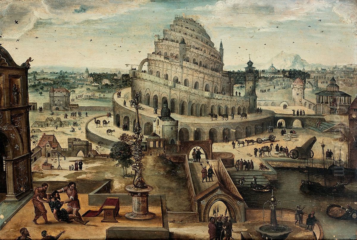 The Tower of Babel Oil Painting by Abel Grimmer