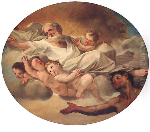 God the Father Oil Painting by Nicola Grassi