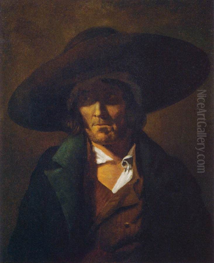 Portrait of a man Oil Painting by Theodore Gericault