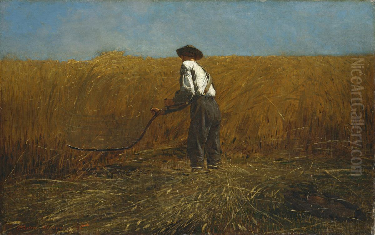 The Veteran in a New Field Oil Painting by Winslow Homer