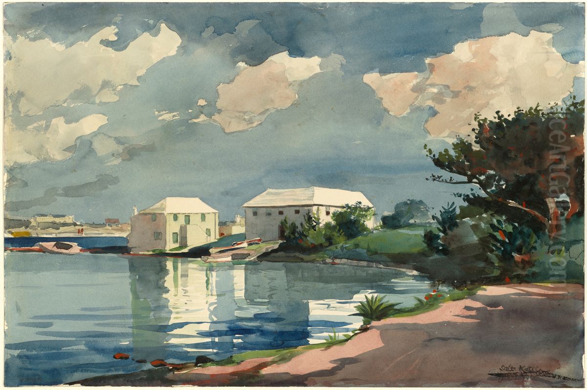 Salt Kettle, Bermuda Oil Painting by Winslow Homer
