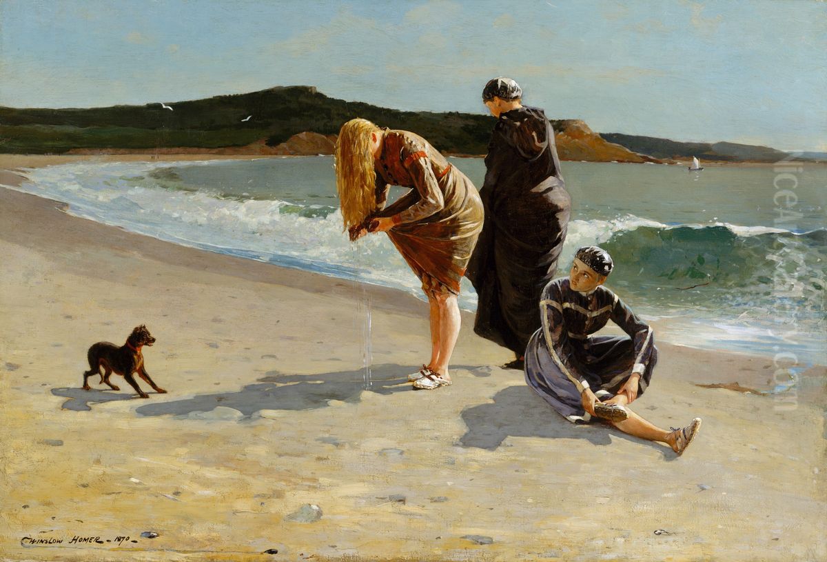 Eagle Head, Manchester, Massachusetts (High Tide) Oil Painting by Winslow Homer
