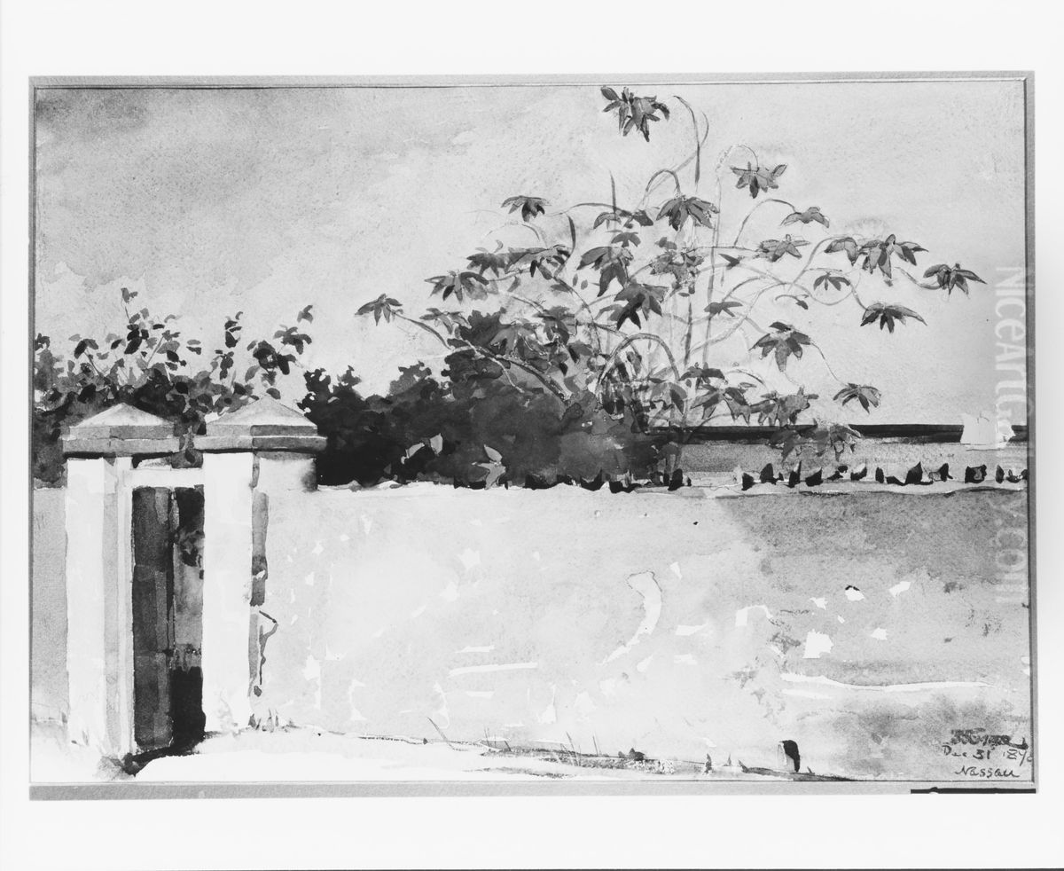 A Wall, Nassau Oil Painting by Winslow Homer