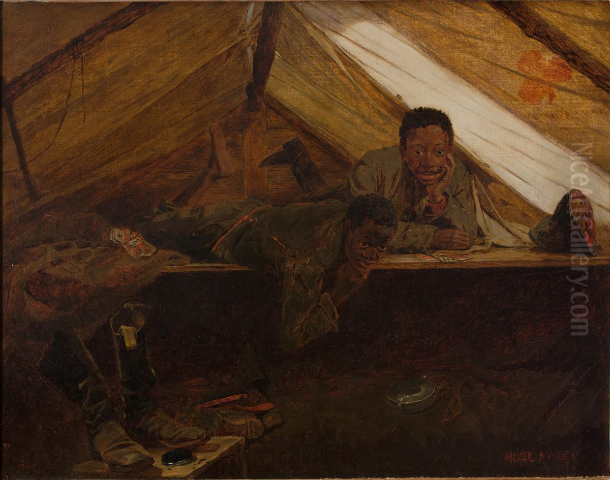 Army Boots Oil Painting by Winslow Homer