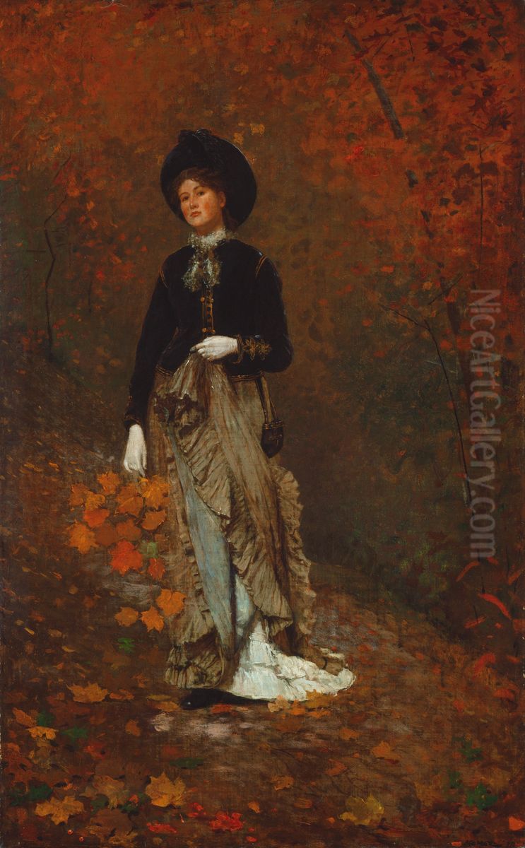 Autumn Oil Painting by Winslow Homer