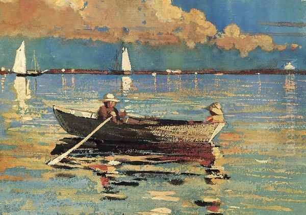 Cloucester Harbor Oil Painting by Winslow Homer