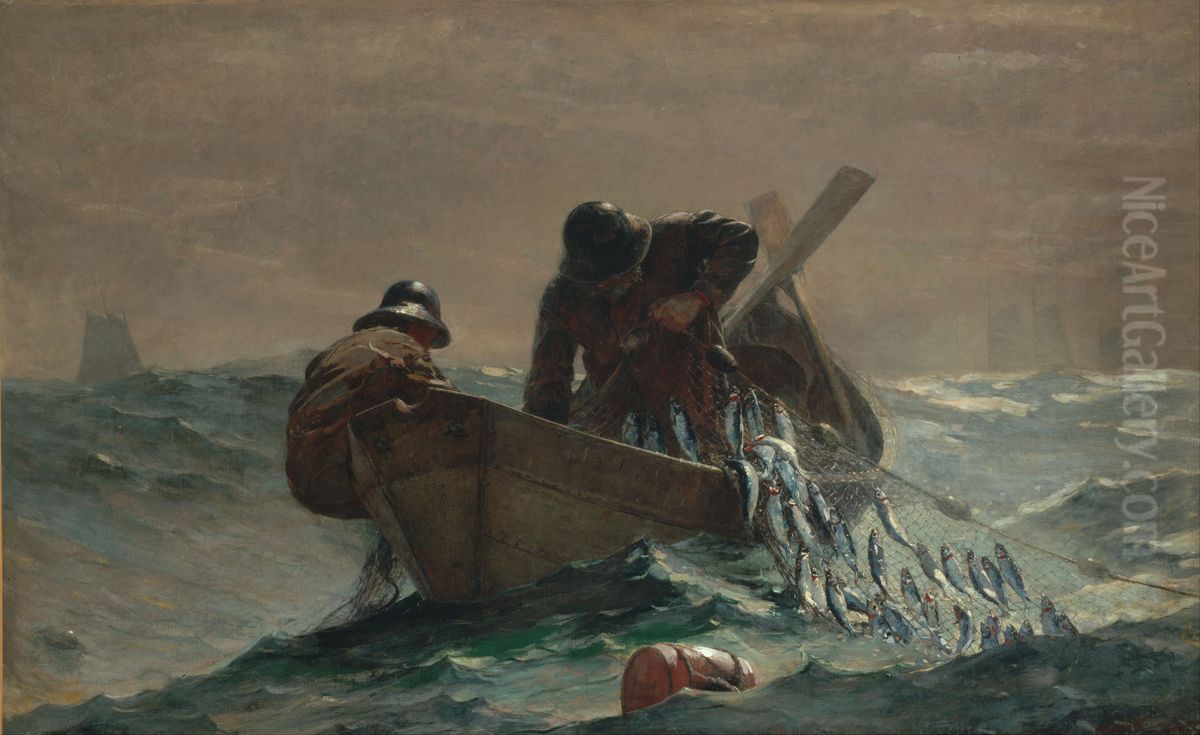 The Herring Net Oil Painting by Winslow Homer