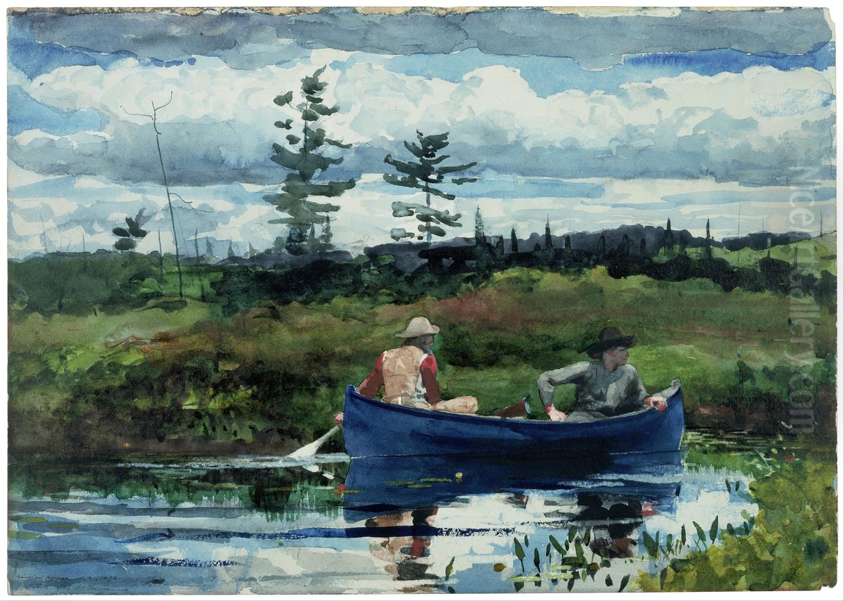 The Blue Boat Oil Painting by Winslow Homer