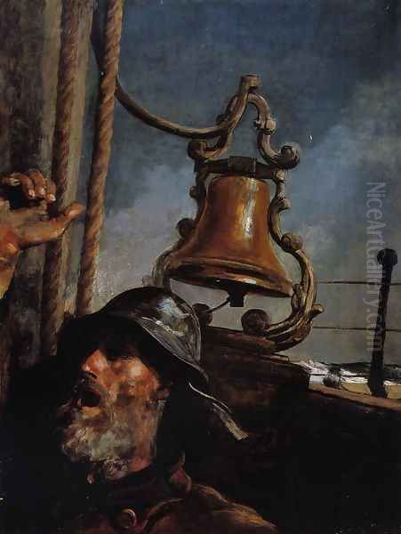 The Lookout - 'All's Well' Oil Painting by Winslow Homer