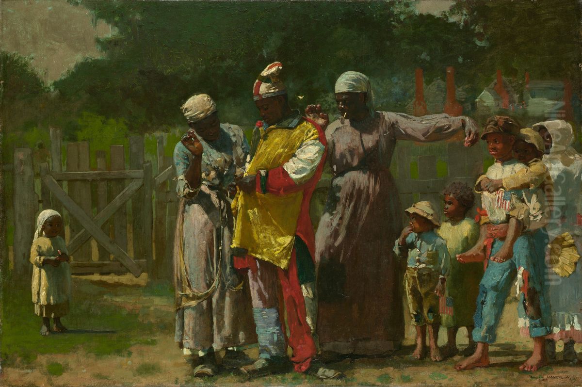 Dressing for the Carnival Oil Painting by Winslow Homer