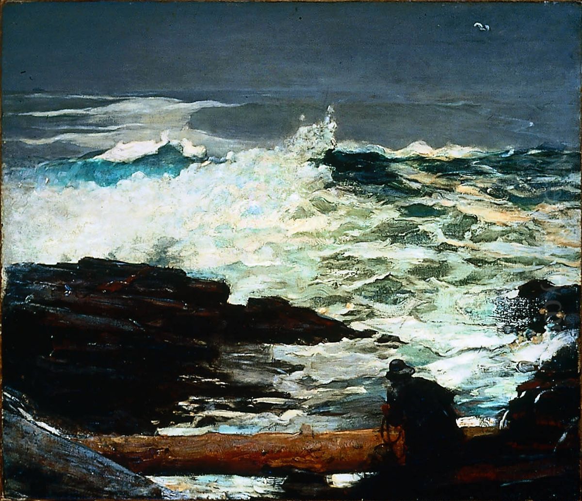 Driftwood Oil Painting by Winslow Homer